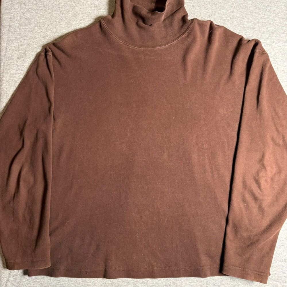 Vintage JL Plum Sweater Women's XL Brown Long Sleeve Turtle Neck